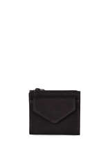 Porte-monnaie Etincelle Nubuck Cuir Etrier Noir etincelle nubuck EETN810